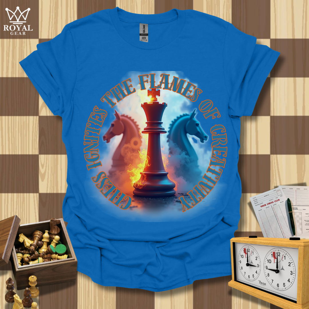 Luminous King Chess T-Shirt