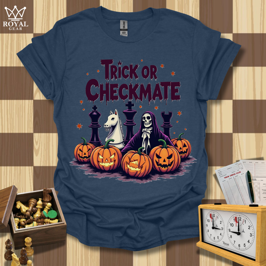 Checkered Horrors Chess T-Shirt