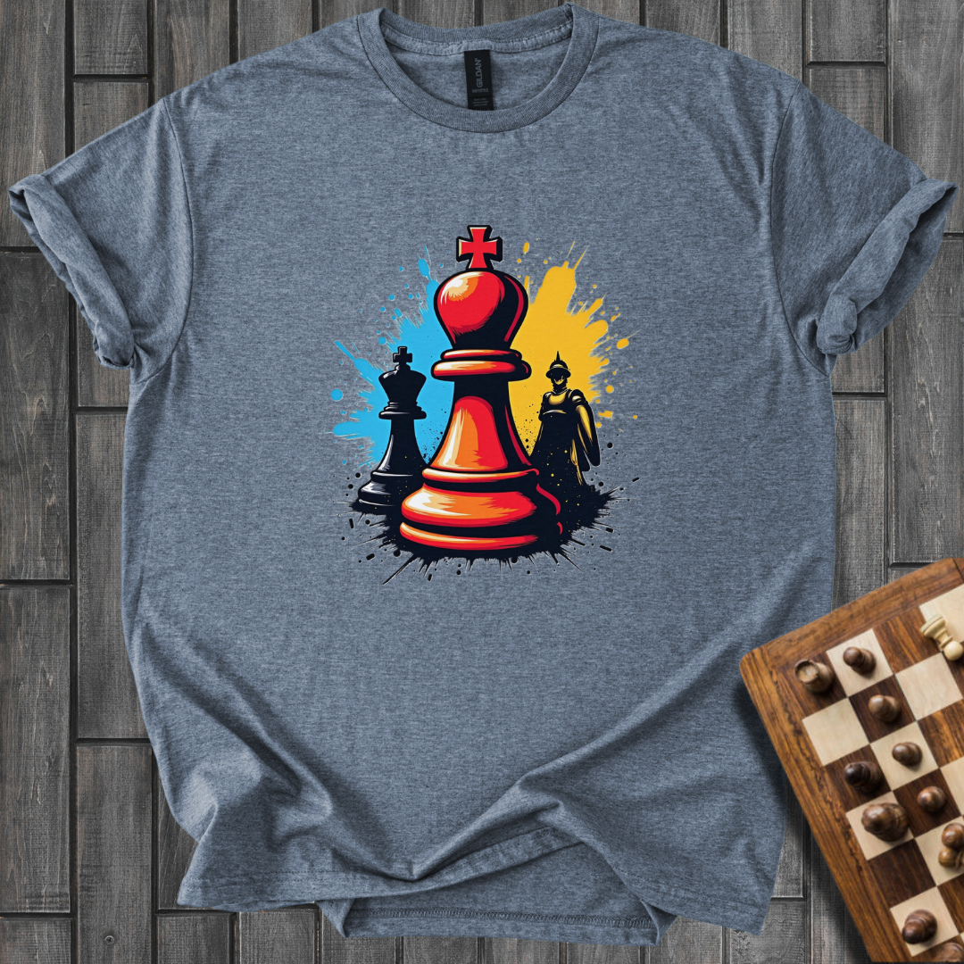 Vivid Chess Bishop T-Shirt