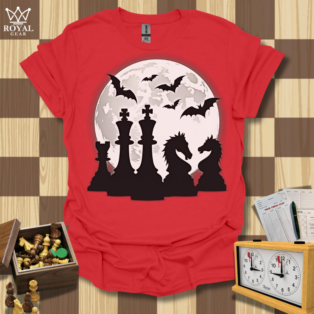 Moonlit Tactics Chess T-Shirt