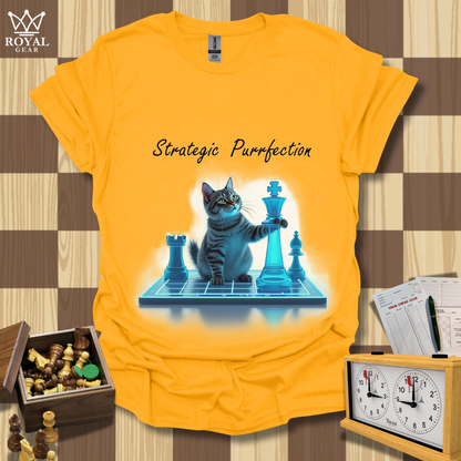 Purrfect Strategy Chess T-Shirt