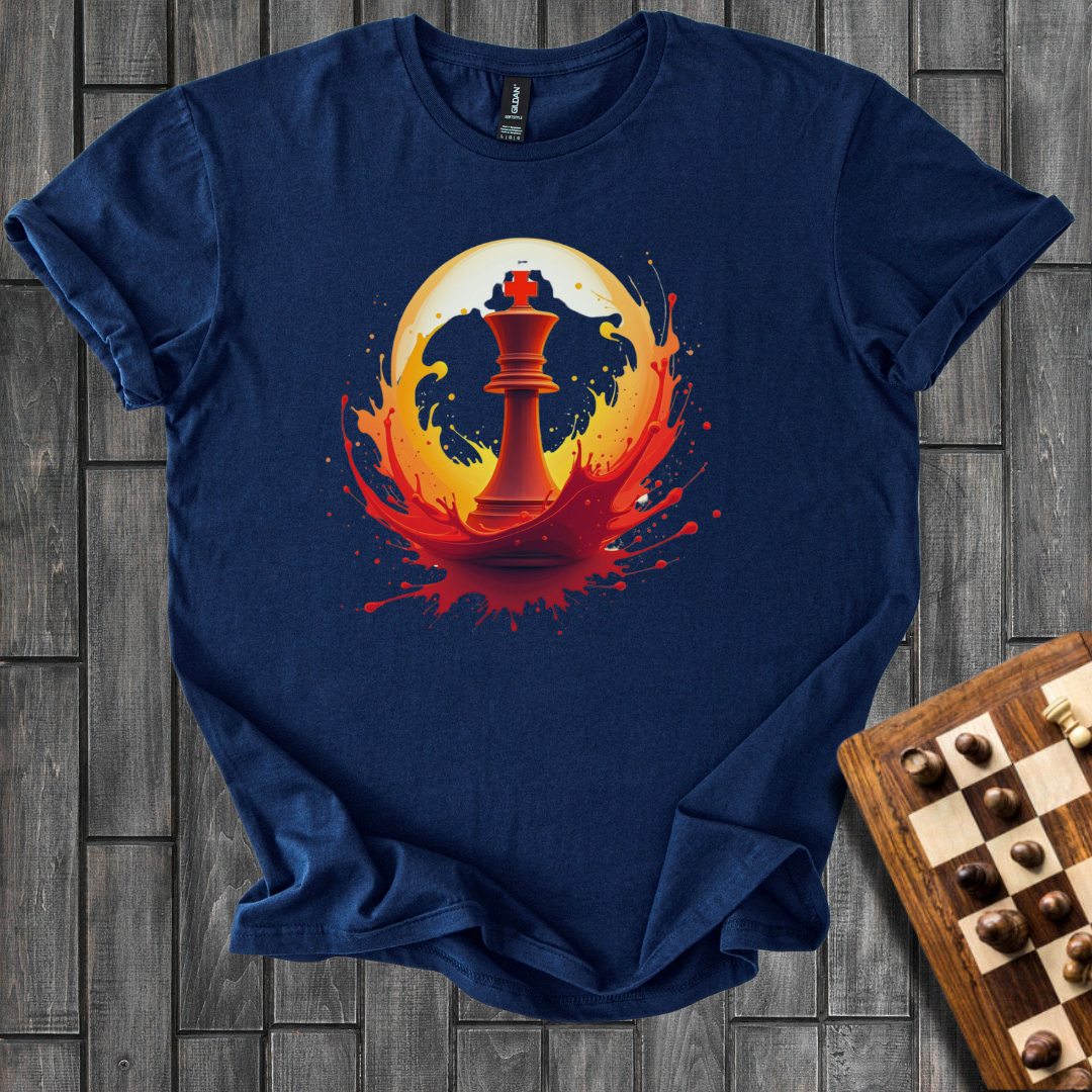 Orange Splash Chess T-Shirt