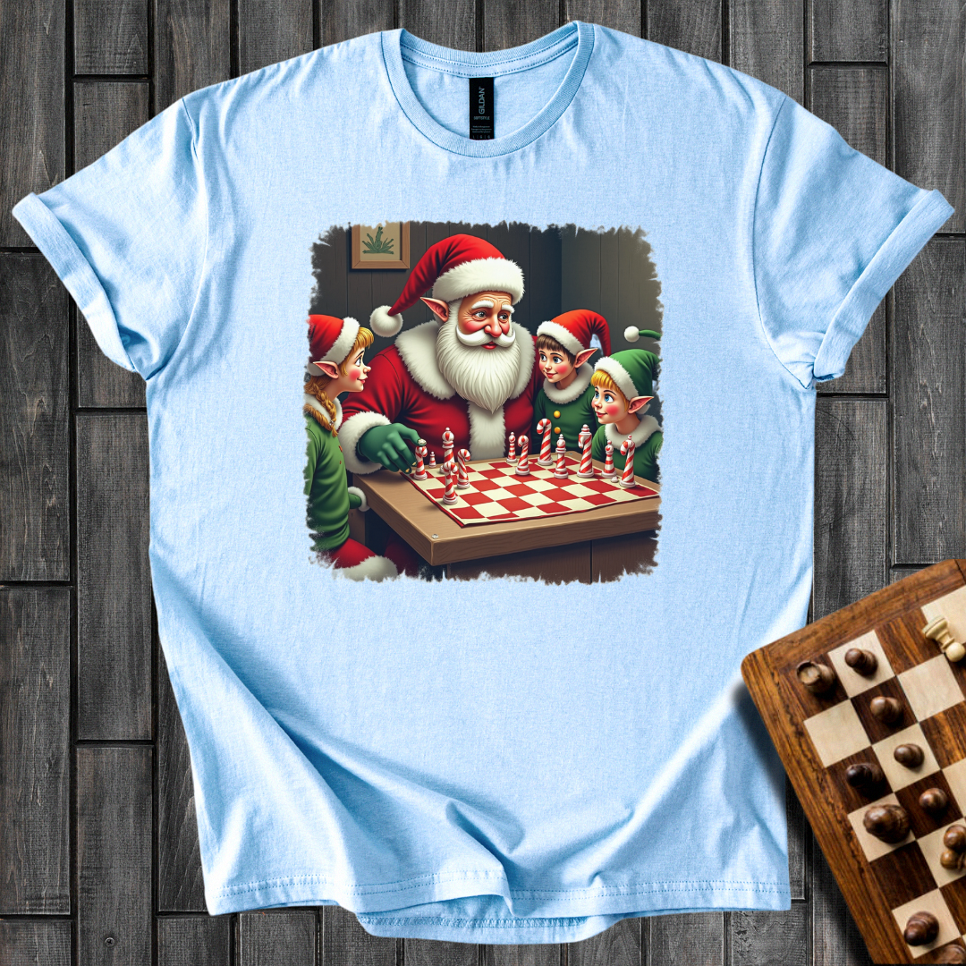 Santa Showdown Chess T-Shirt