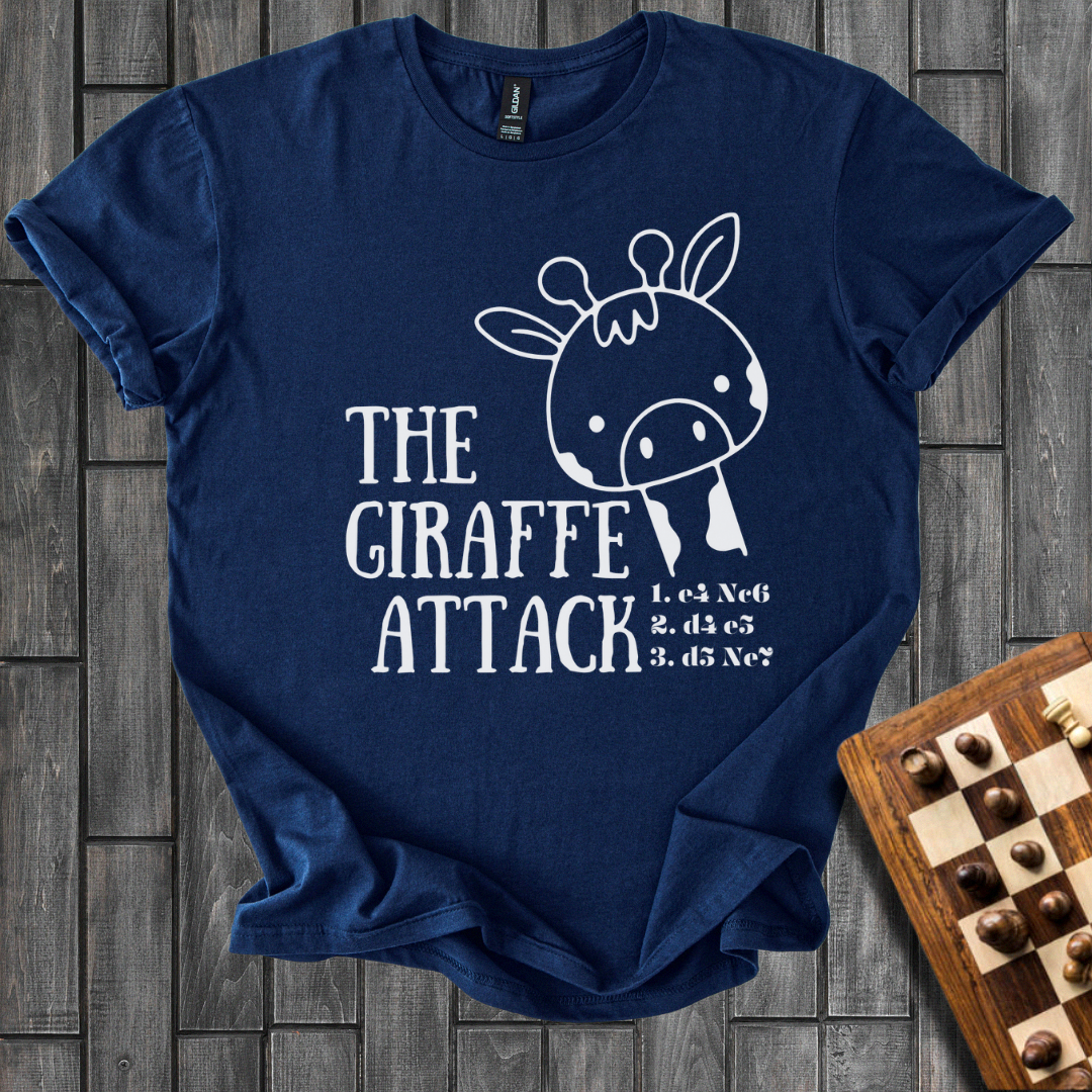 The Giraffe Attack Chess T-Shirt