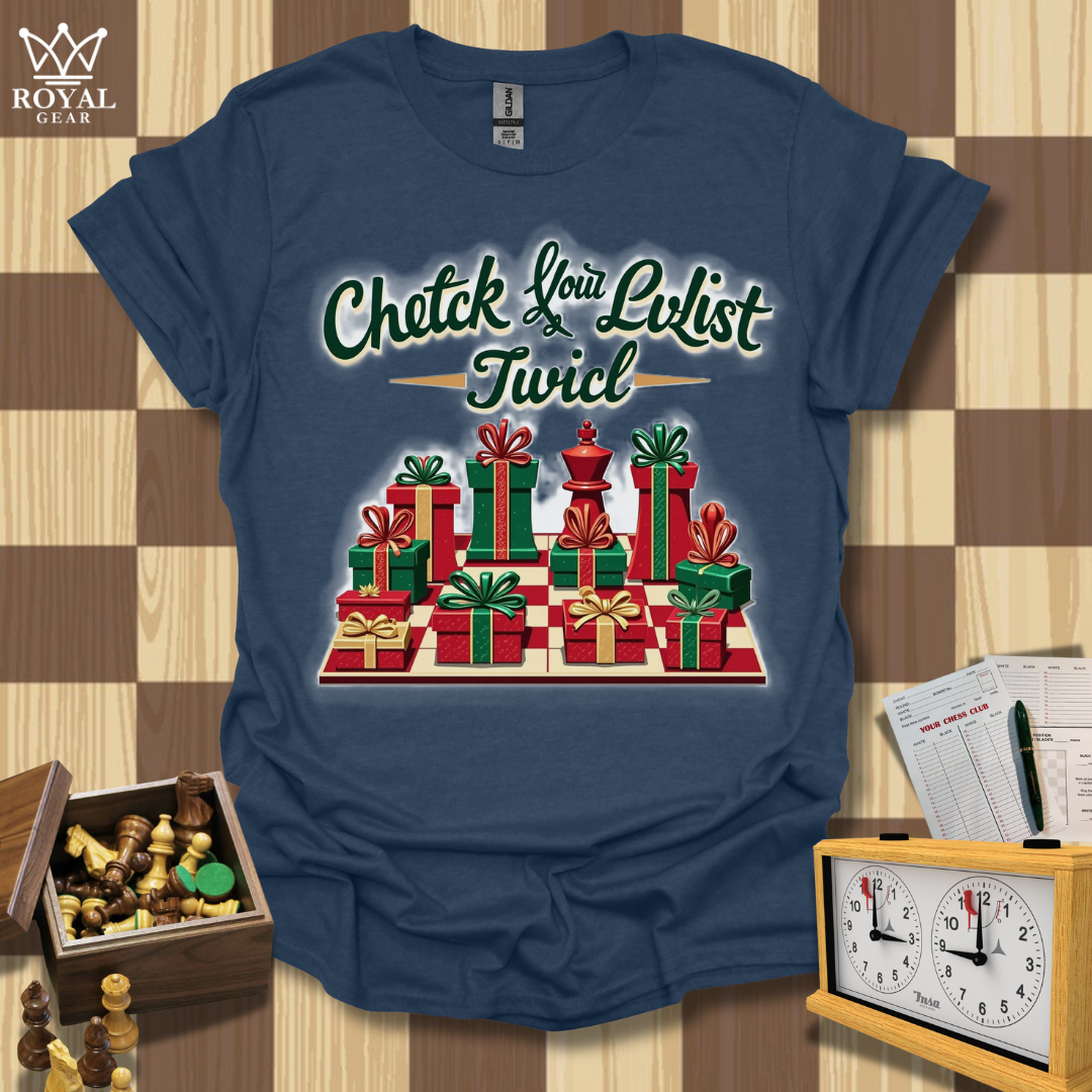 Check Your List Chess T-Shirt