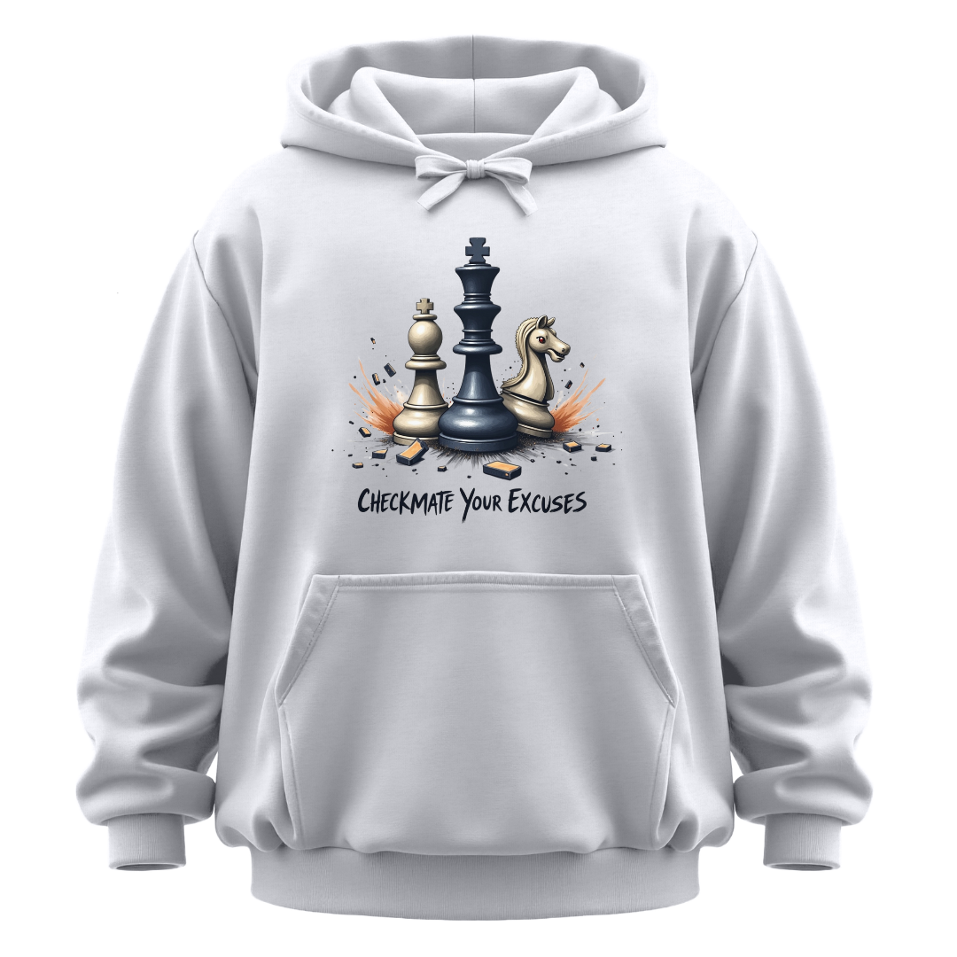 Checkmate Your Excuses Garment-Dyed Hoodie