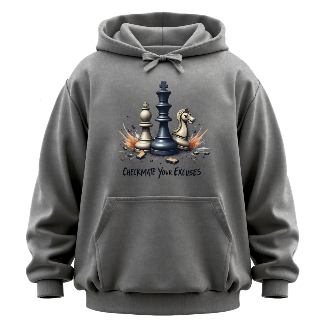 Checkmate Your Excuses Garment-Dyed Hoodie