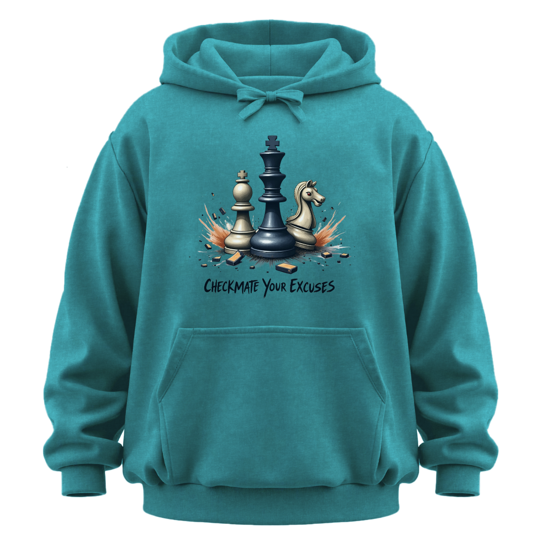 Checkmate Your Excuses Garment-Dyed Hoodie