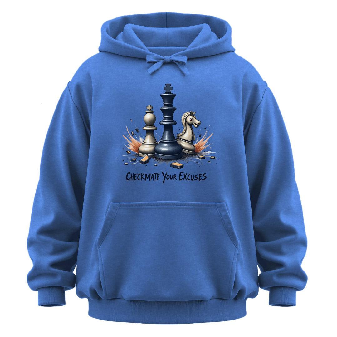 Checkmate Your Excuses Garment-Dyed Hoodie