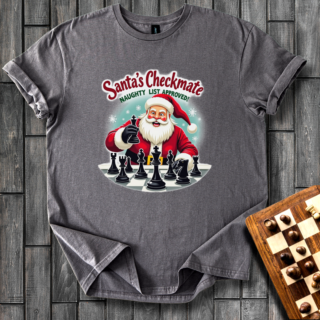 Santa’s Tactical Triumph Chess T-Shirt