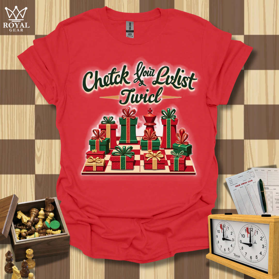 Check Your List Chess T-Shirt