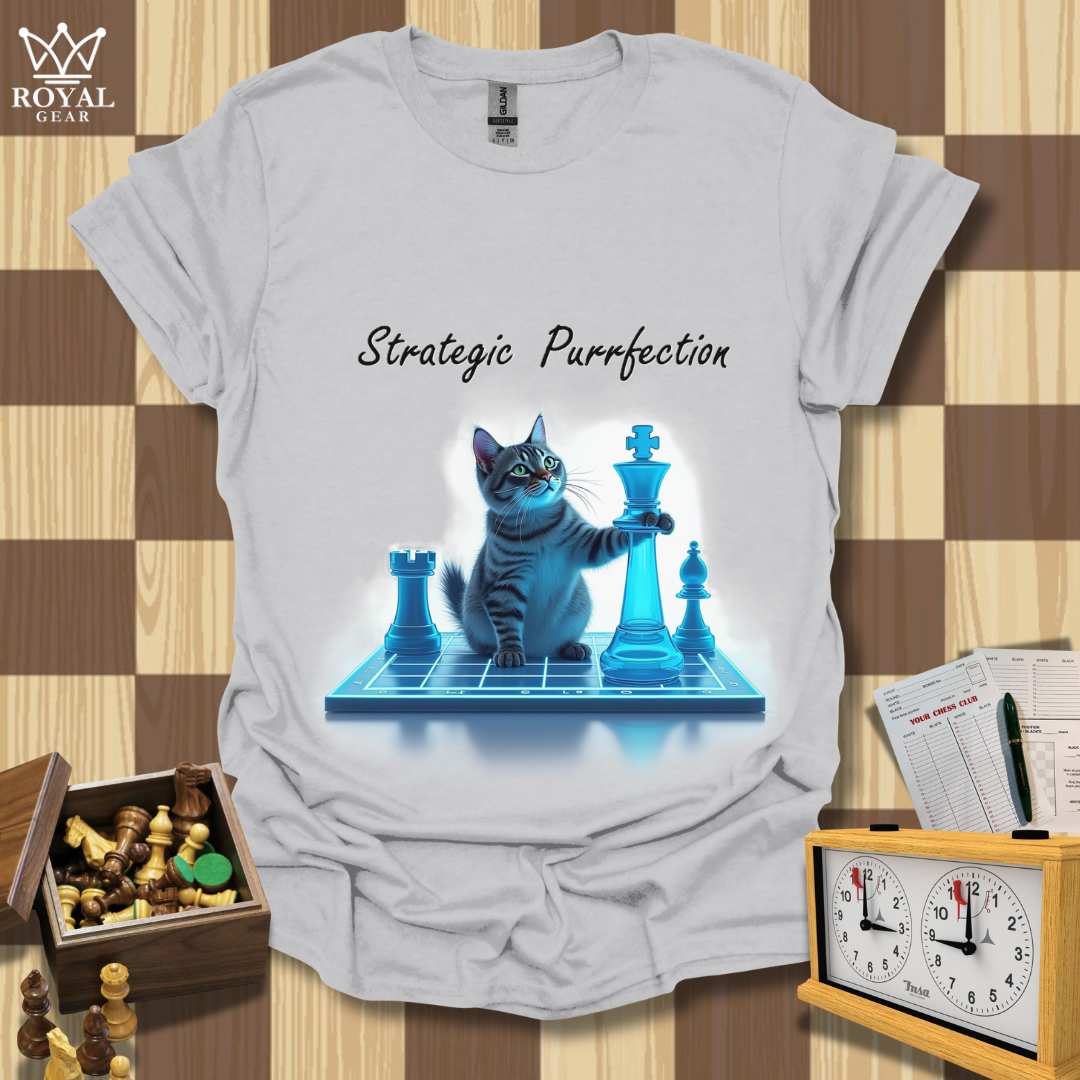 Purrfect Strategy Chess T-Shirt