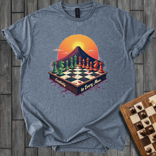 The Game Under the Vesuvius Chess T-Shirt
