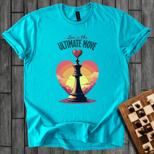 Sunset Love Chess T-Shirt