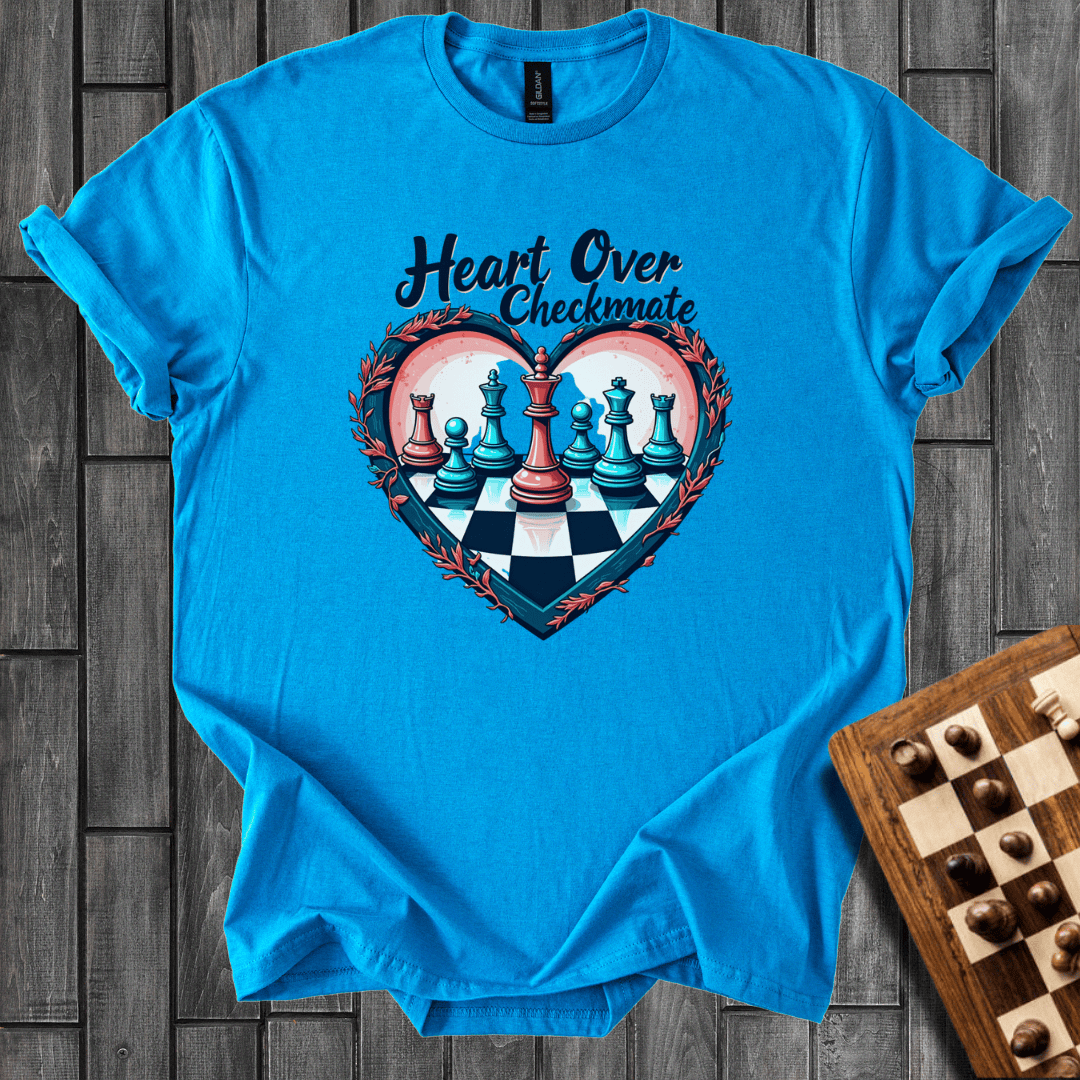 Heart Over Checkmate Chess T-Shirt