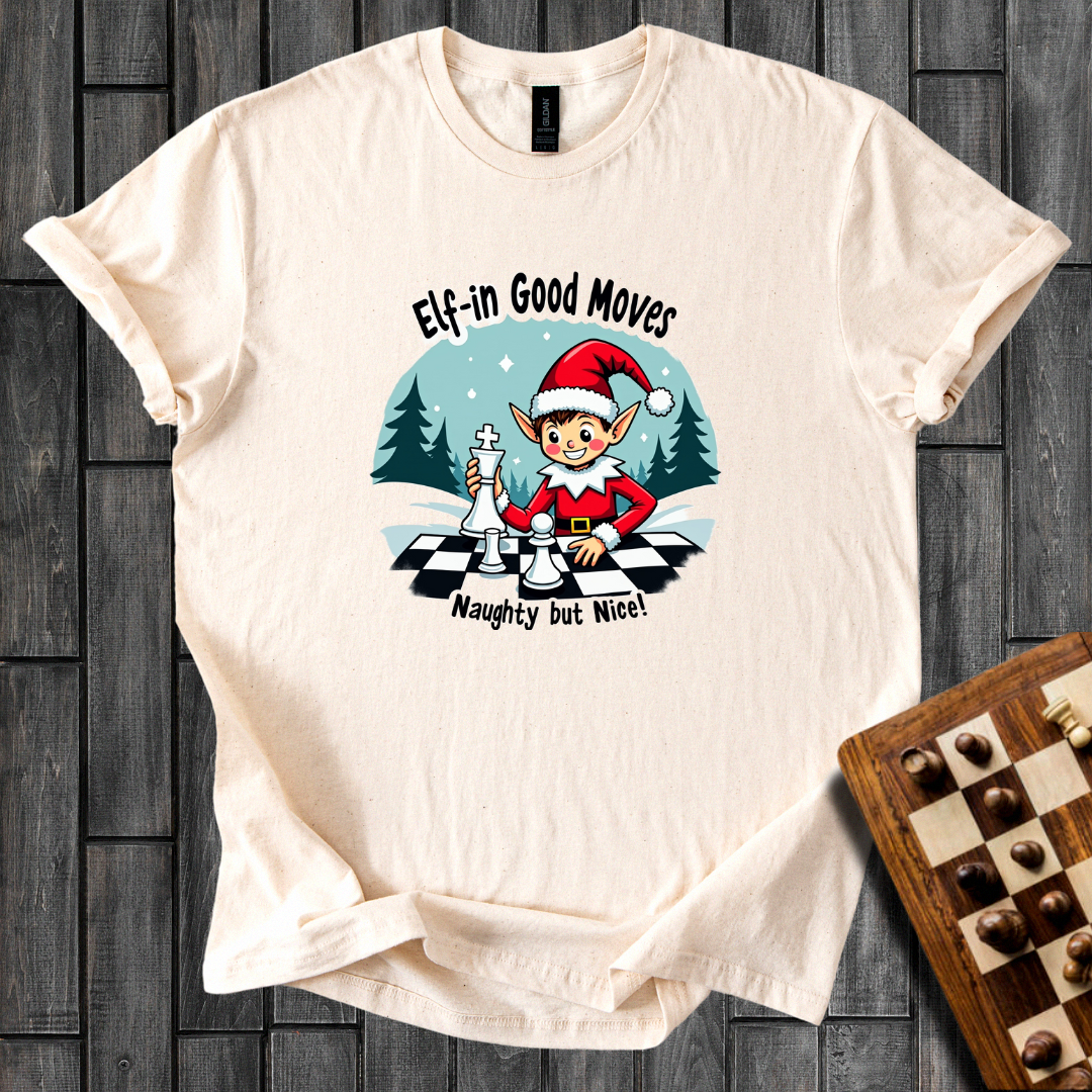 Elf Play to Win Chess T-Shirt
