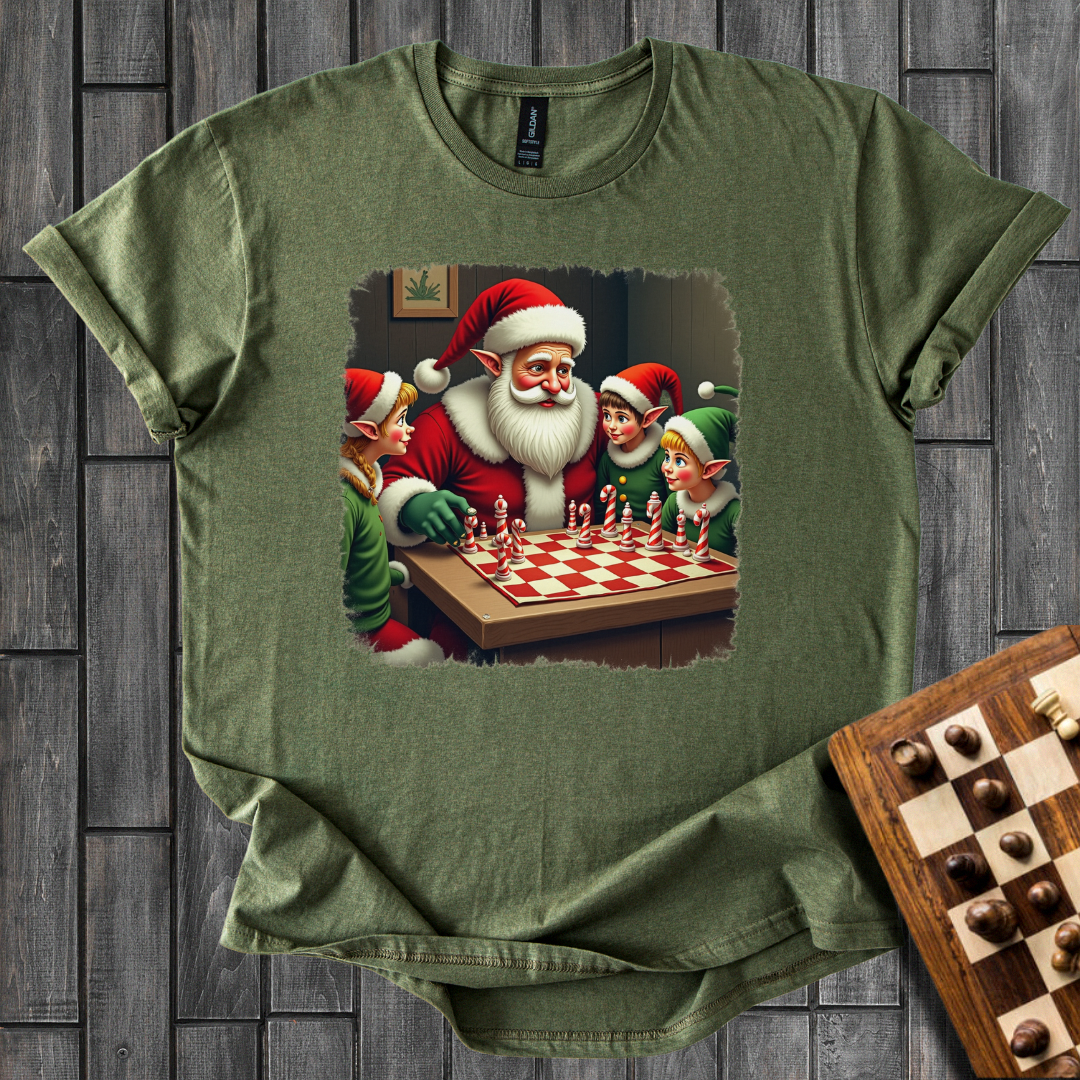 Santa Showdown Chess T-Shirt