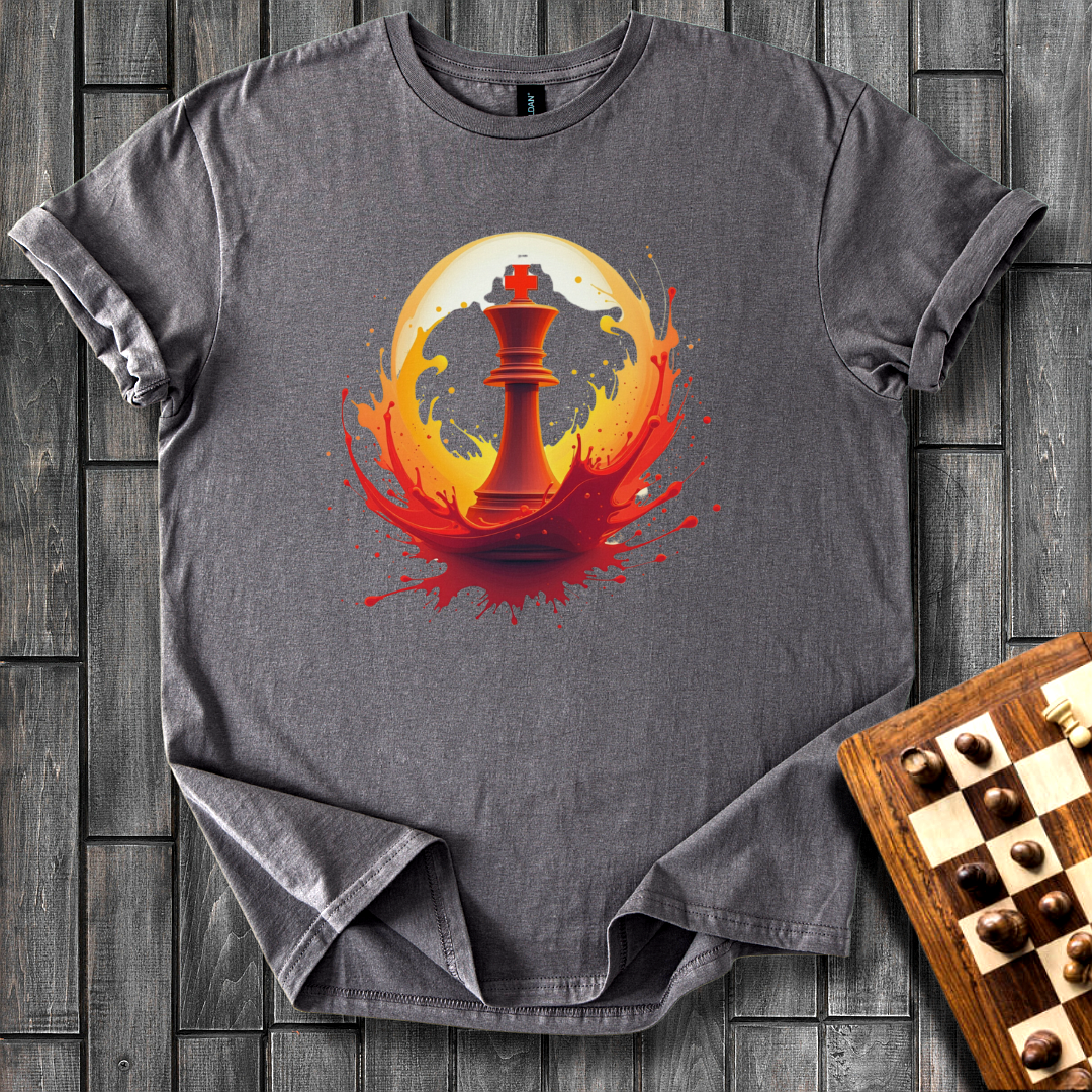 Orange Splash Chess T-Shirt