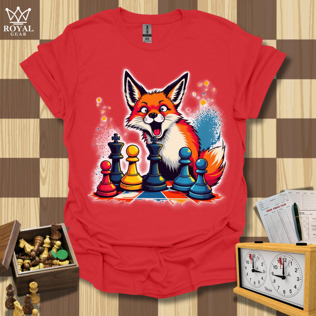 Foxy Strategist Chess T-Shirt