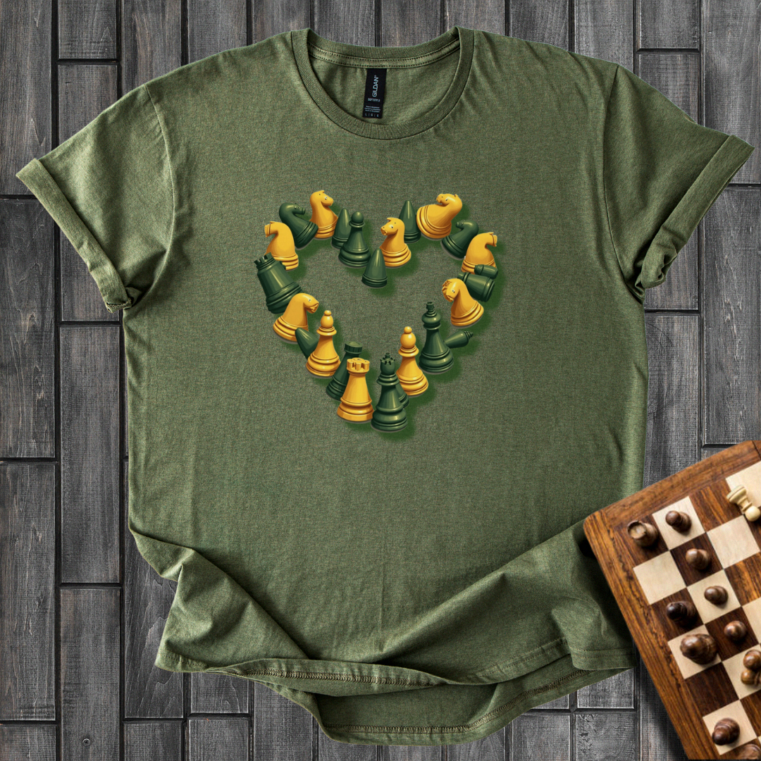 Heart Pieces Chess T-Shirt