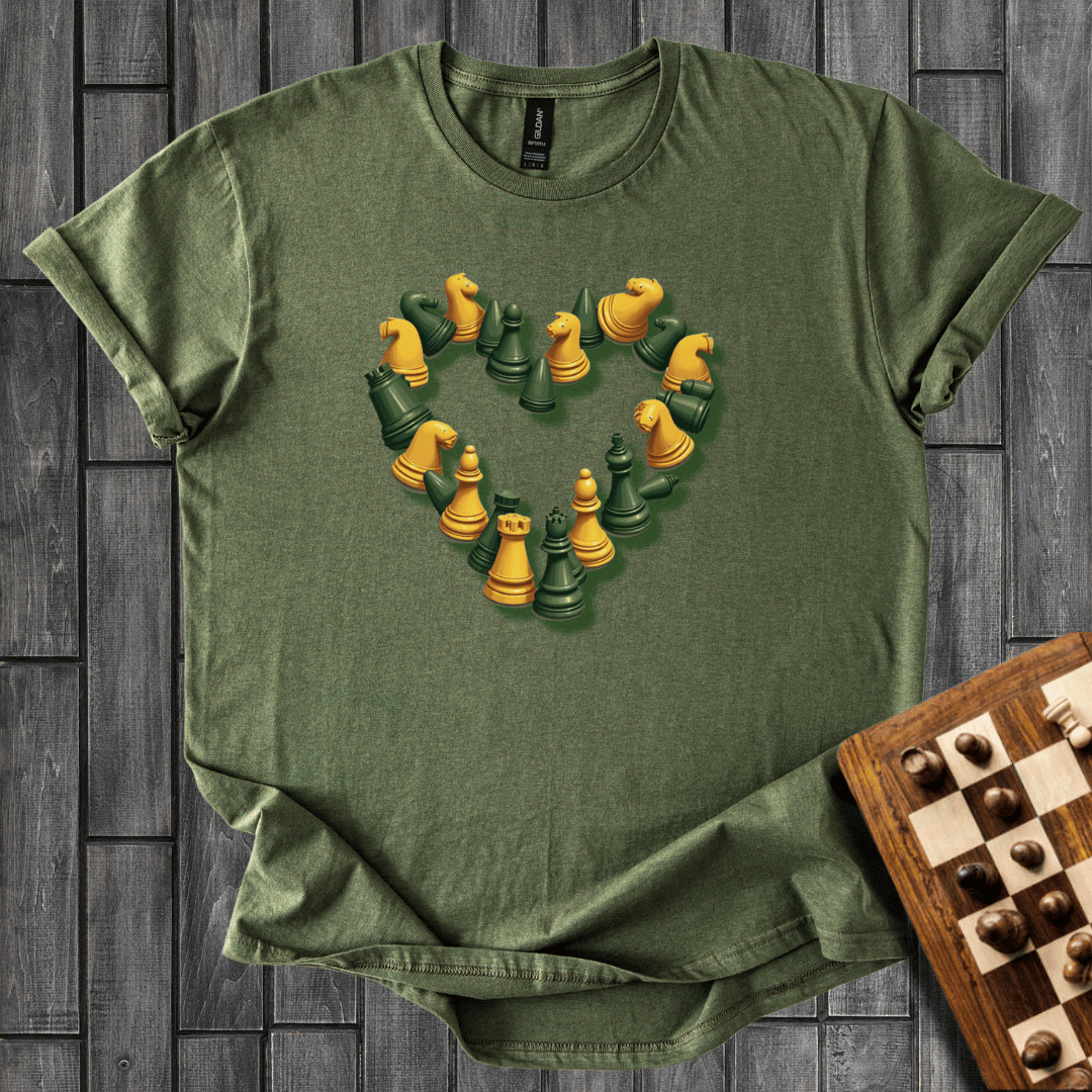 Heart Pieces Chess T-Shirt