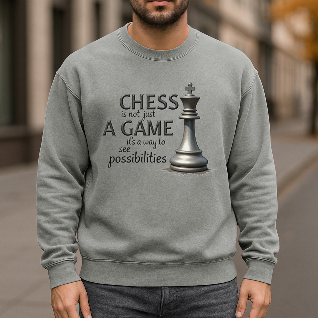 Chess Possibilities Garment-Dyed Sweatshirt