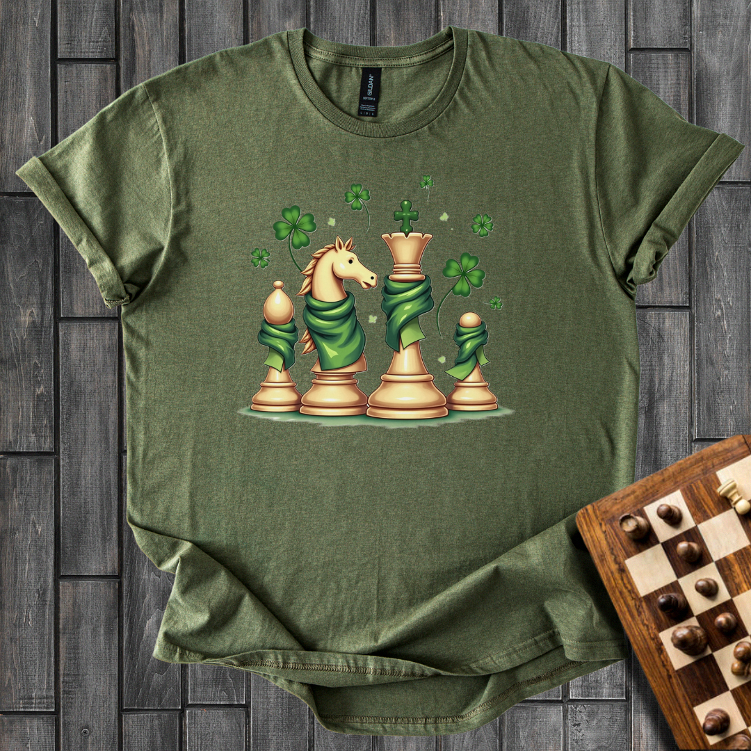 St. Patrick's Day Chess Pieces T-Shirt