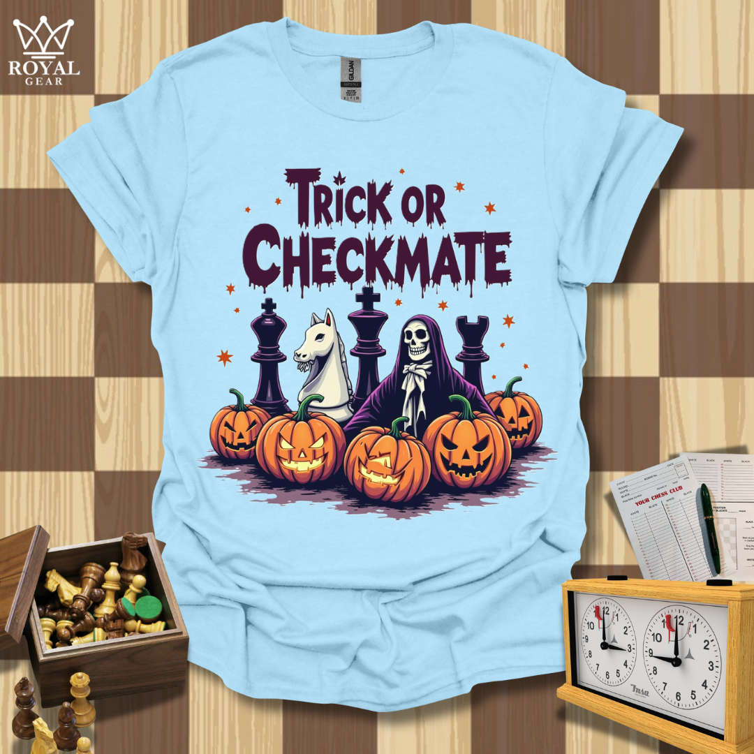 Checkered Horrors Chess T-Shirt