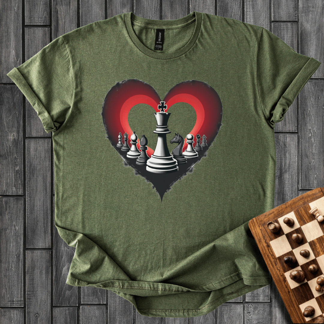 Pieces in Heart Chess T-Shirt