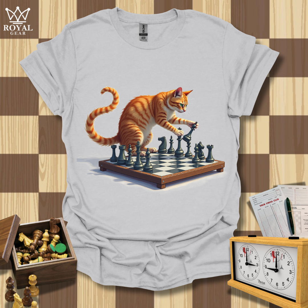 Cat Grandmaster Chess T-Shirt