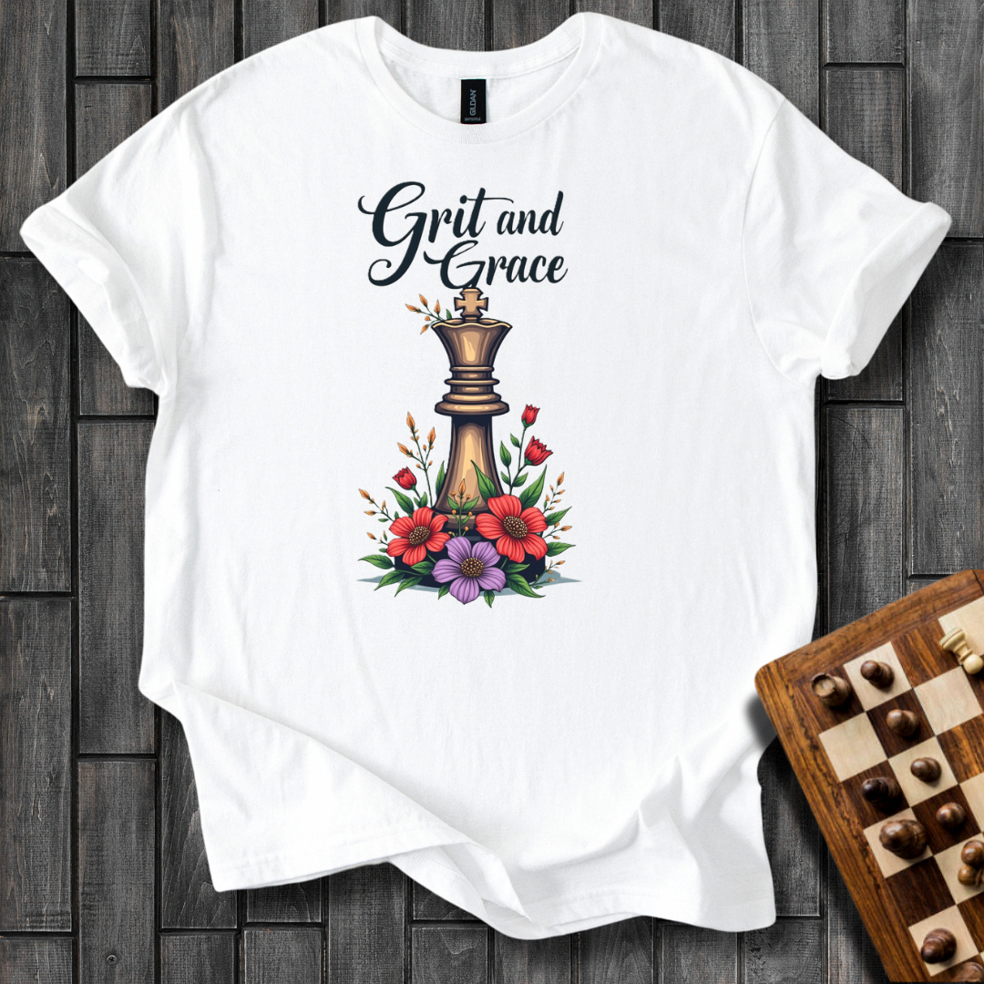 Queenly Elegance Chess T-Shirt