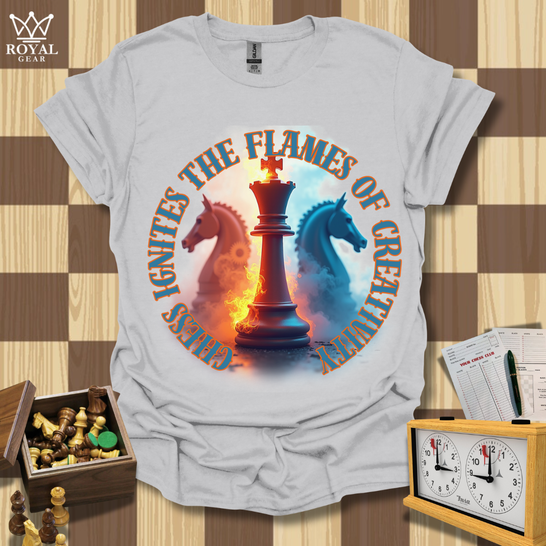 Luminous King Chess T-Shirt