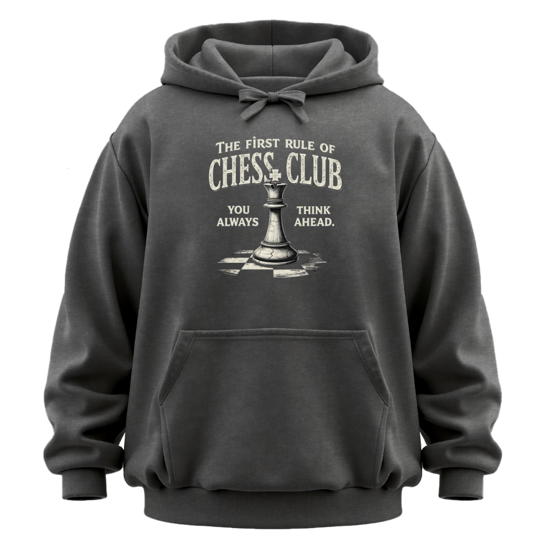 Rules Of Chess Club Garment-Dyed Hoodie