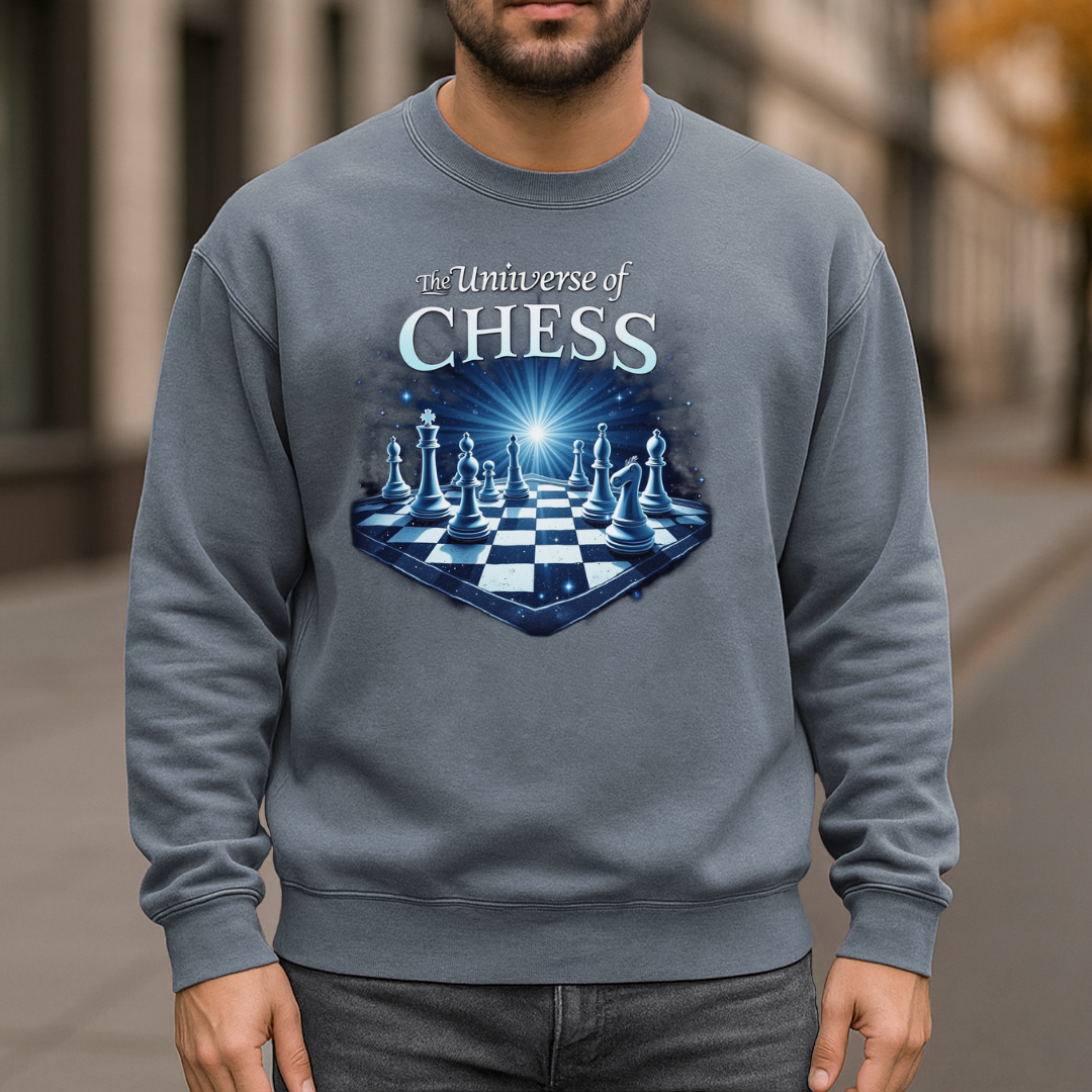 The Universe of Chess Garment-Dyed Sweatshirt