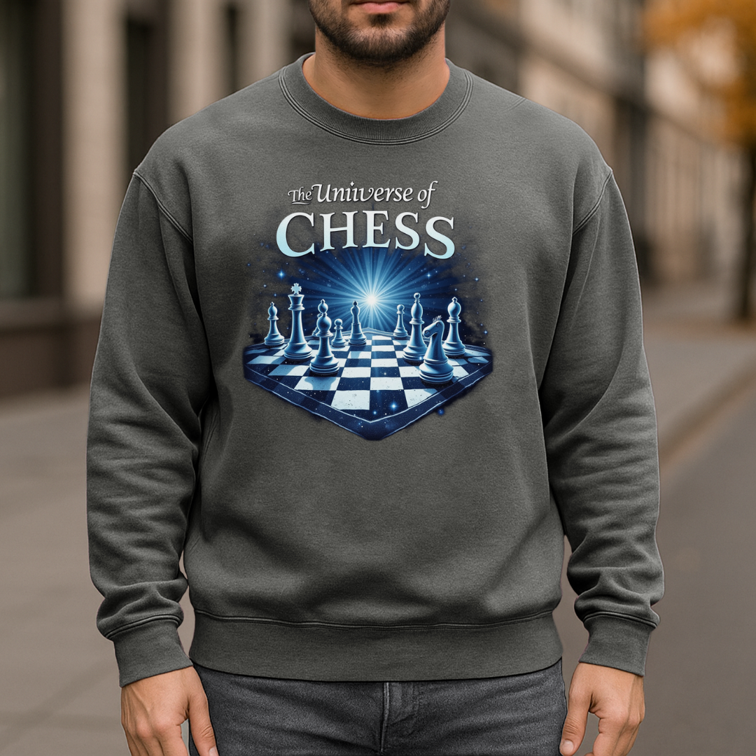 The Universe of Chess Garment-Dyed Sweatshirt