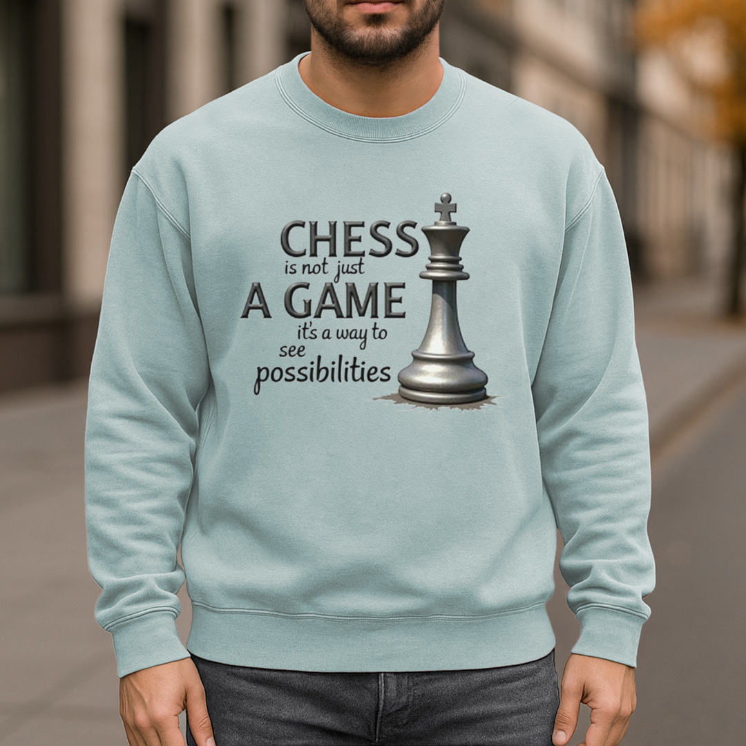 Chess Possibilities Garment-Dyed Sweatshirt