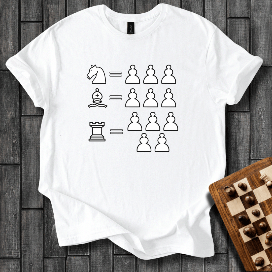 The Value of The Pieces Chess T-Shirt