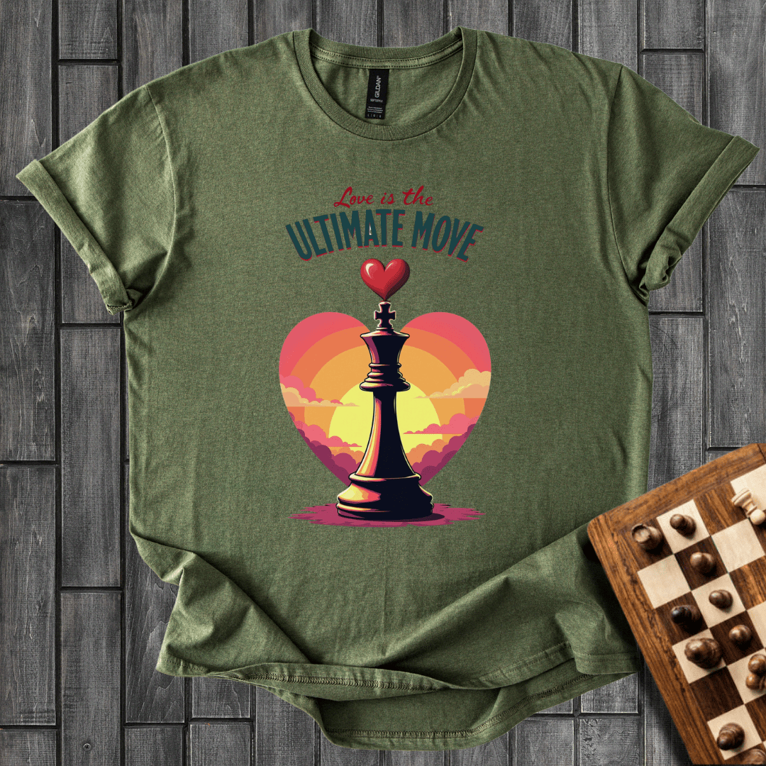 Sunset Love Chess T-Shirt