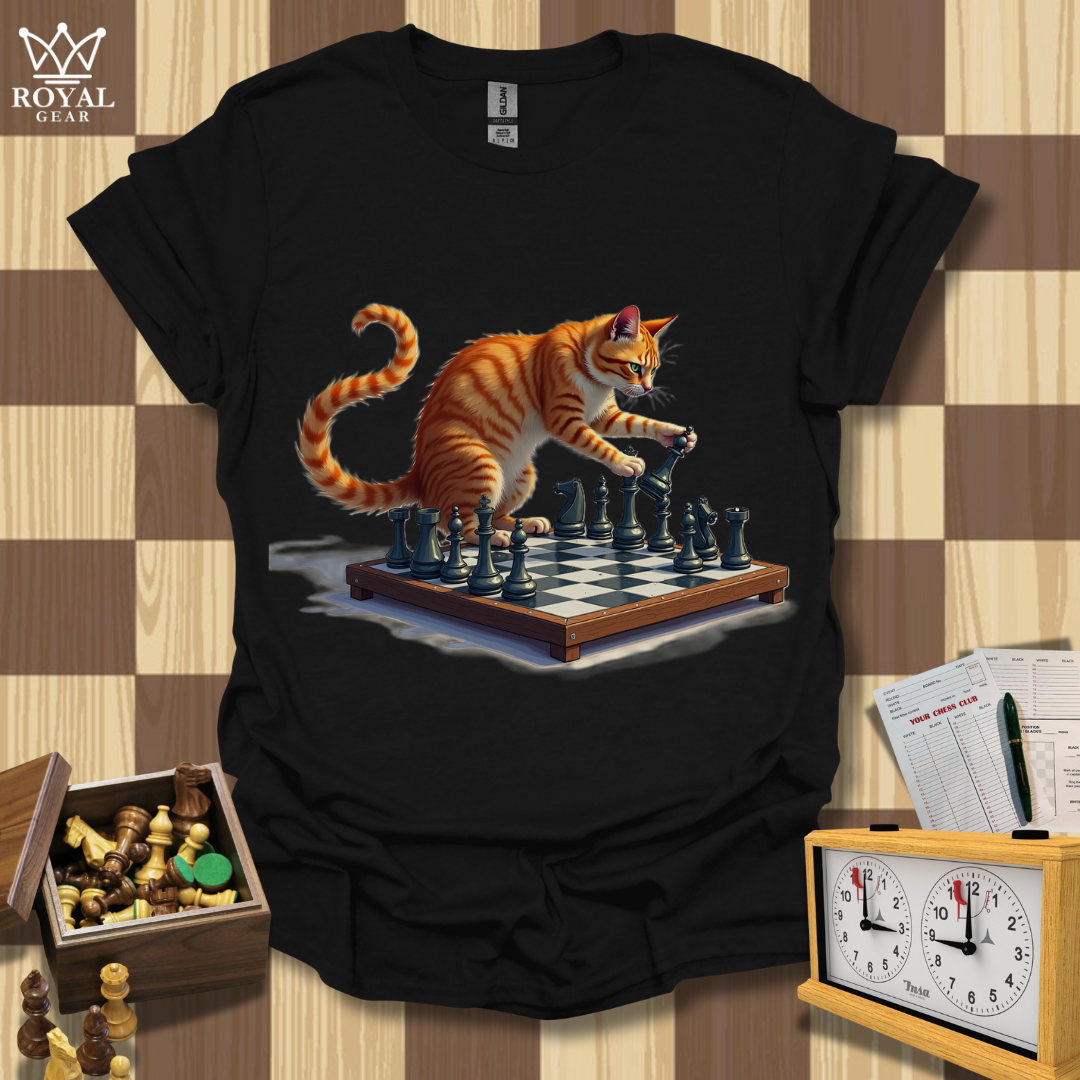 Cat Grandmaster Chess T-Shirt