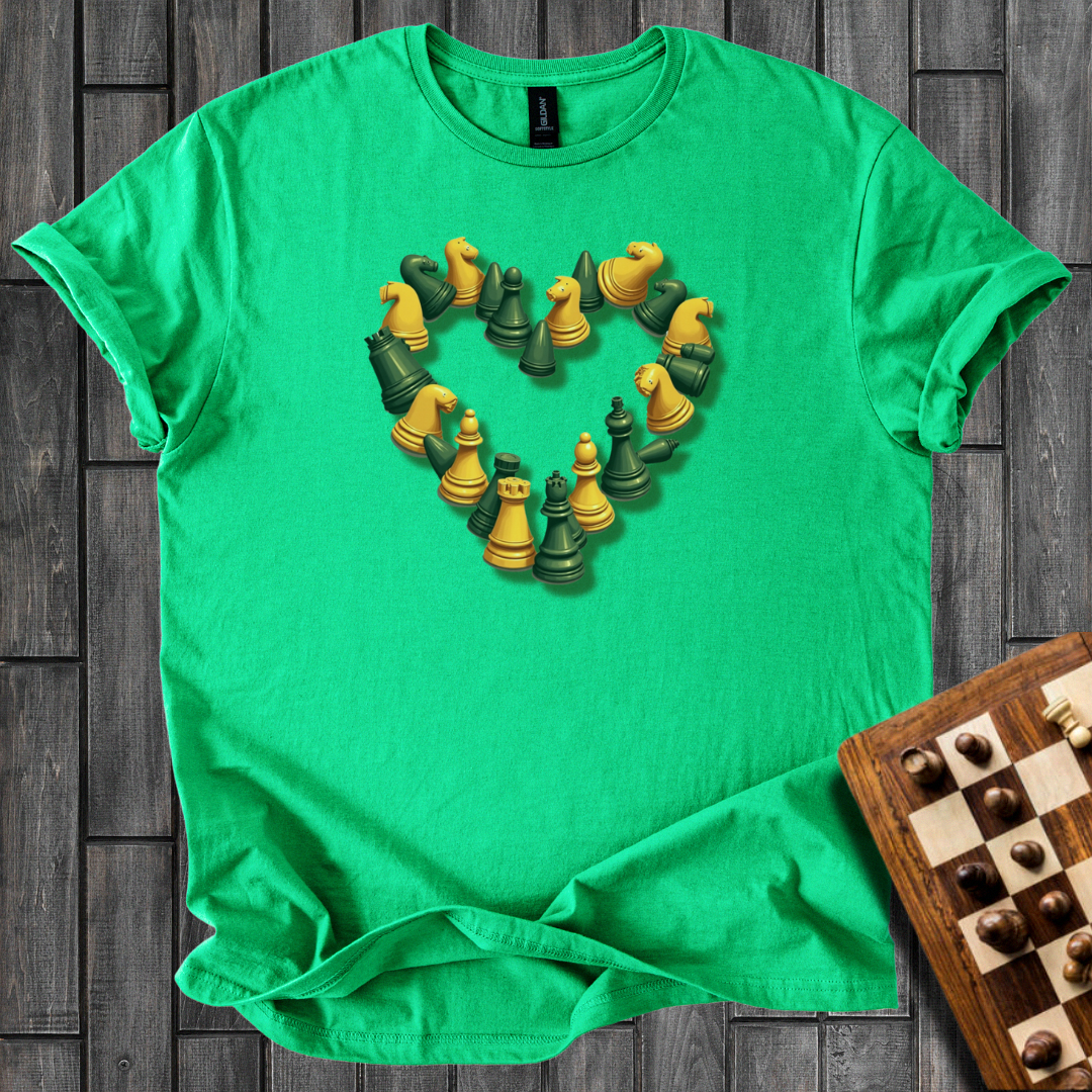 Heart Pieces Chess T-Shirt