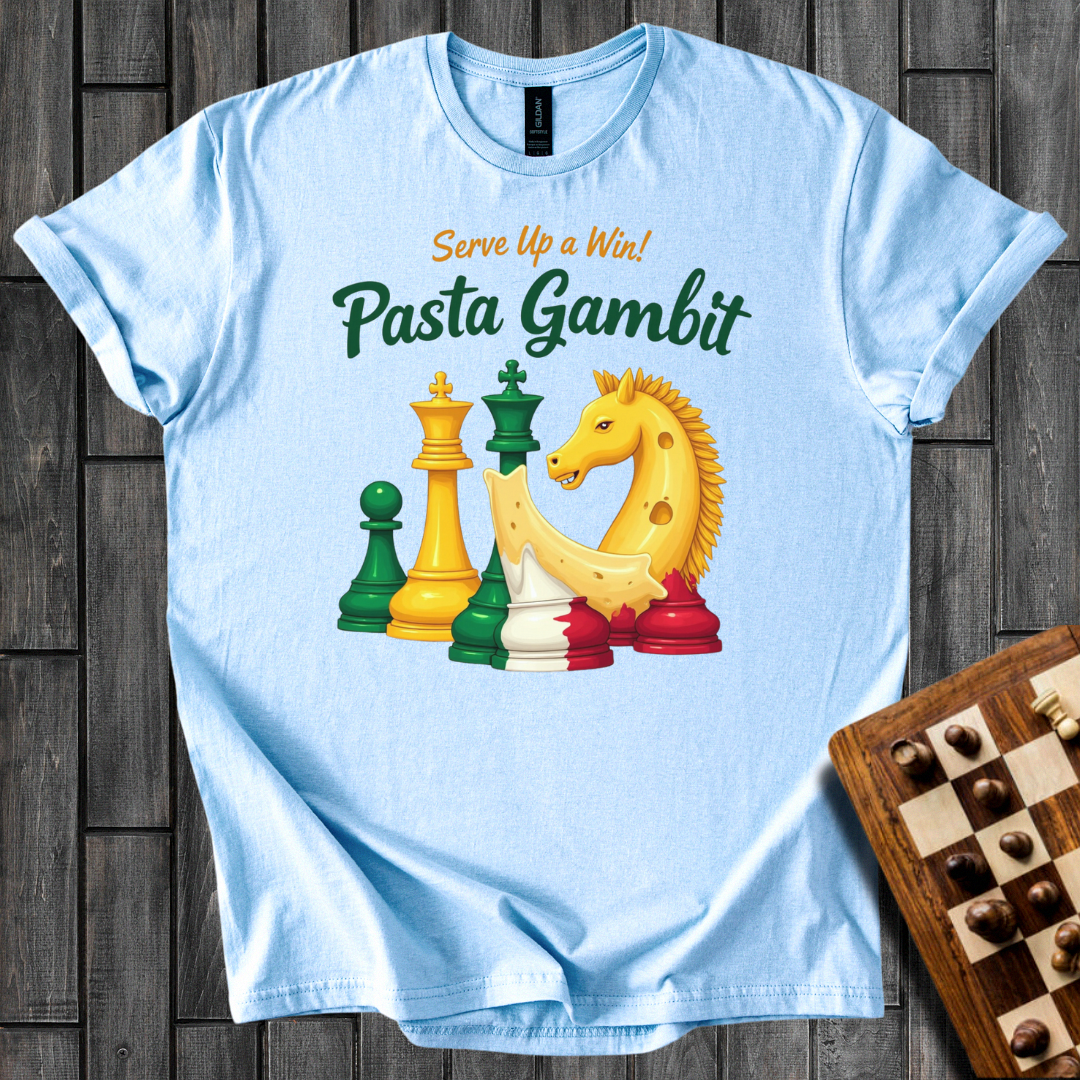 Pasta Gambit Chess T-Shirt