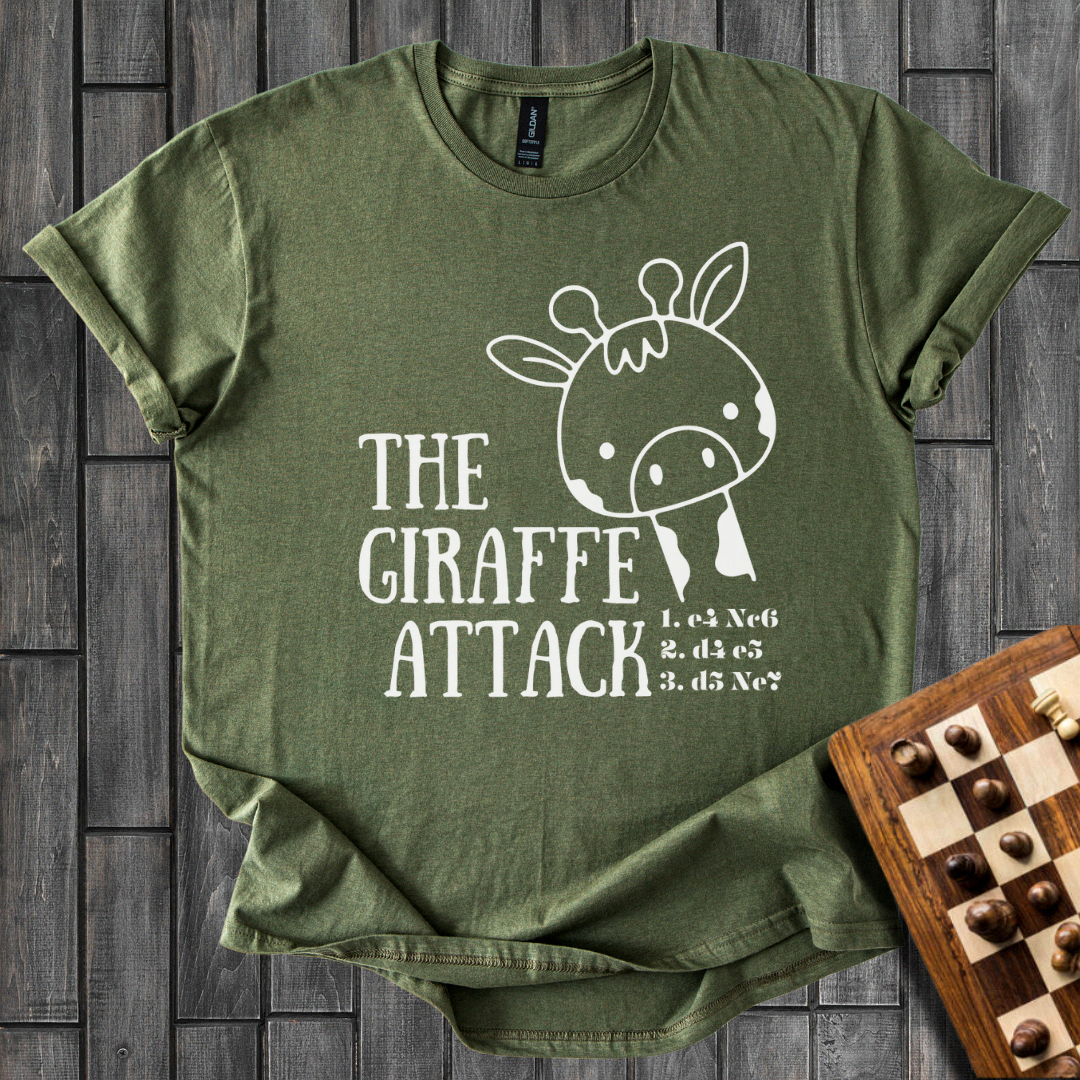 The Giraffe Attack Chess T-Shirt