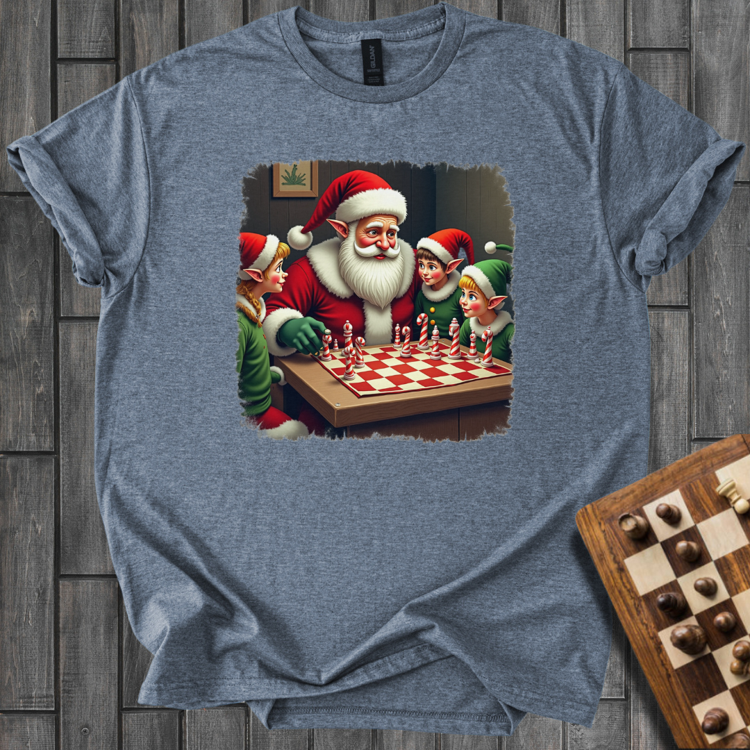 Santa Showdown Chess T-Shirt
