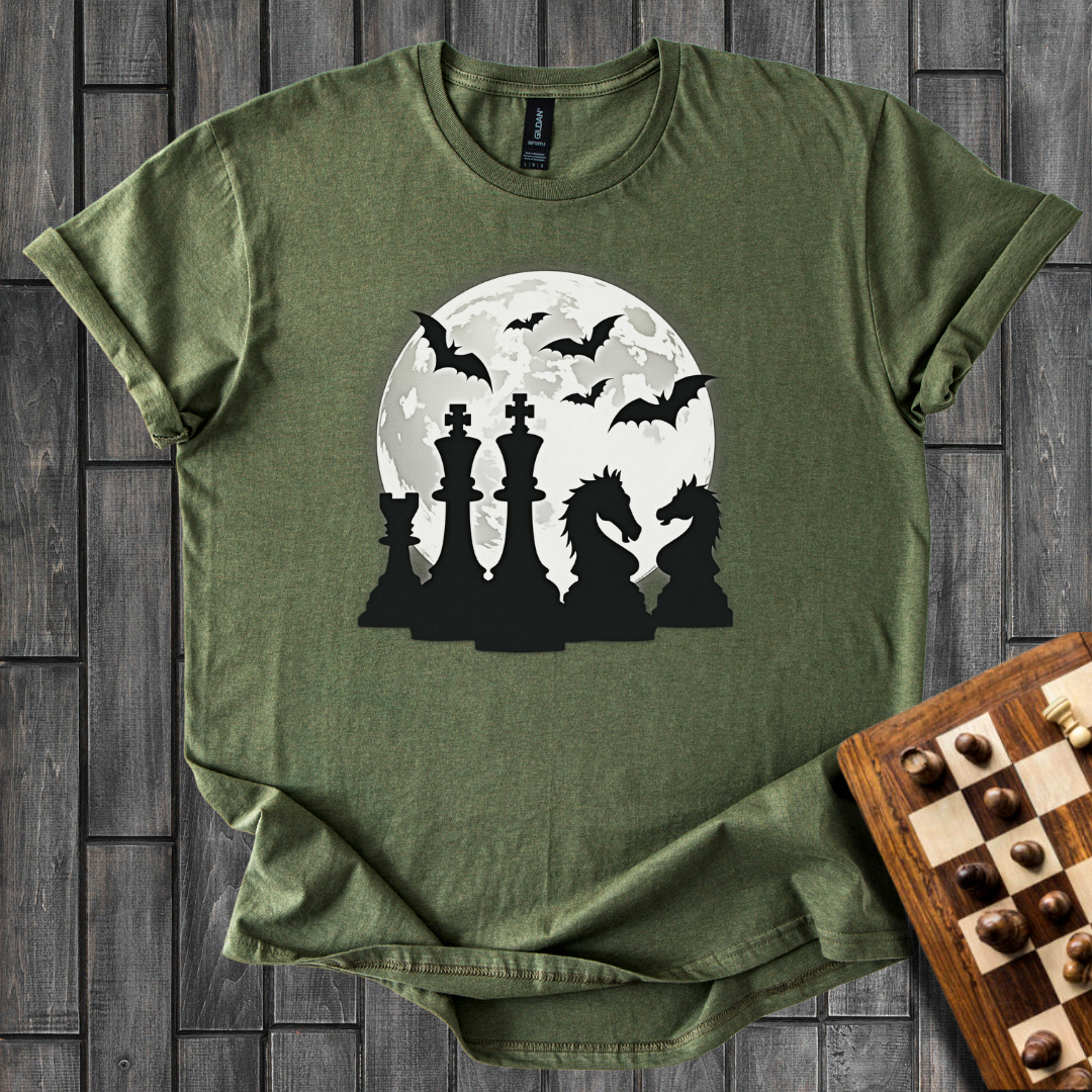 Moonlit Tactics Chess T-Shirt