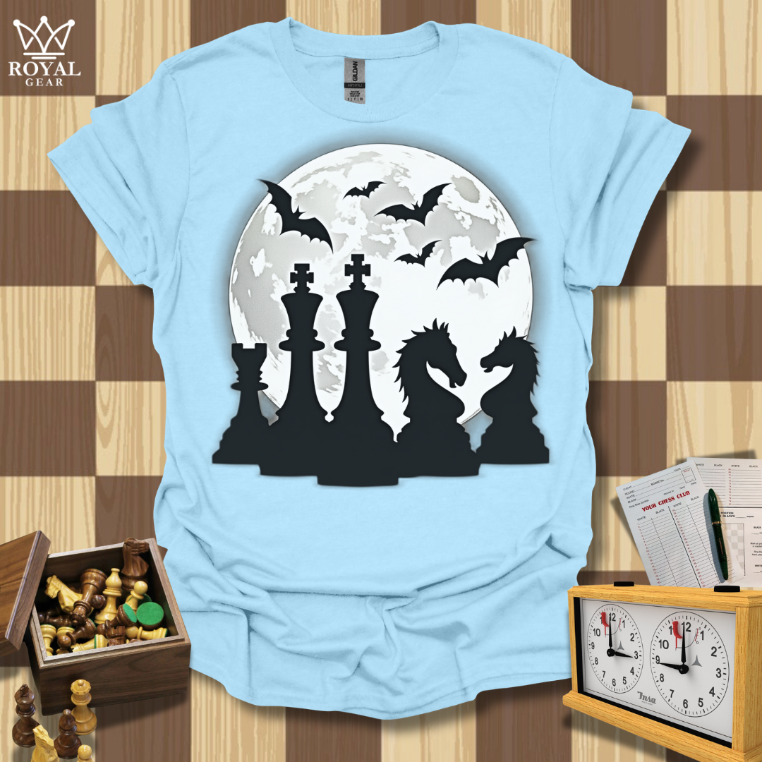 Moonlit Tactics Chess T-Shirt