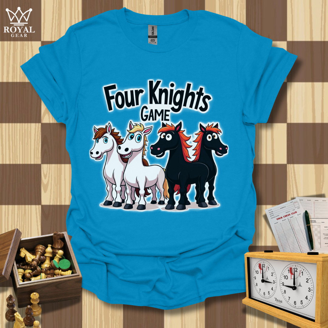 4 Knights Game Chess T-Shirt