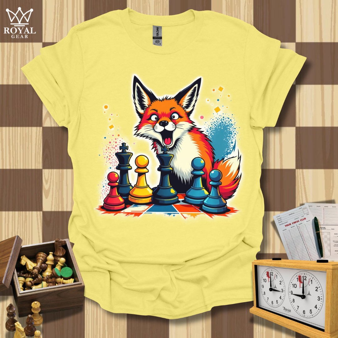 Foxy Strategist Chess T-Shirt