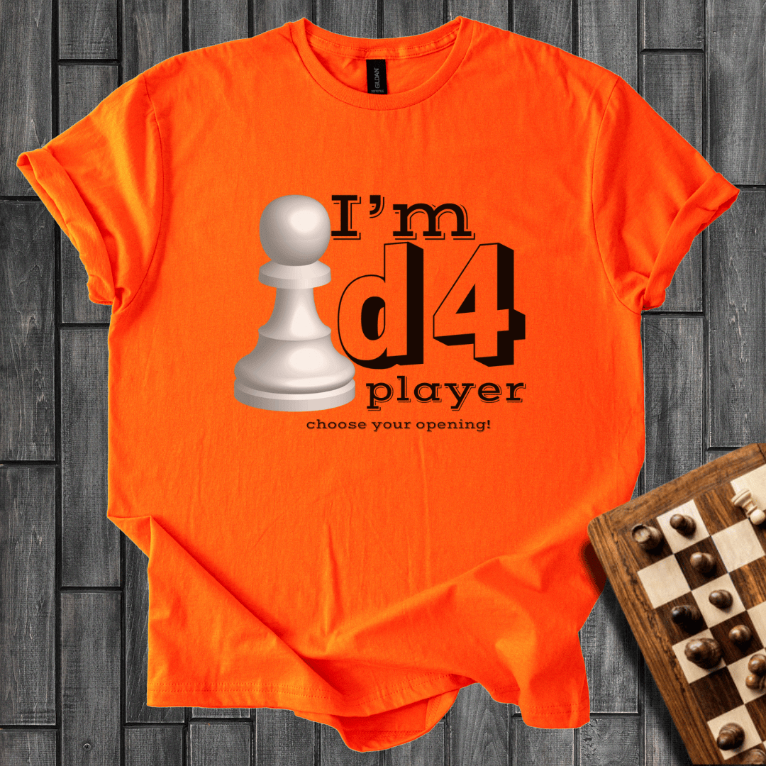 d4 Player Chess T-Shirt