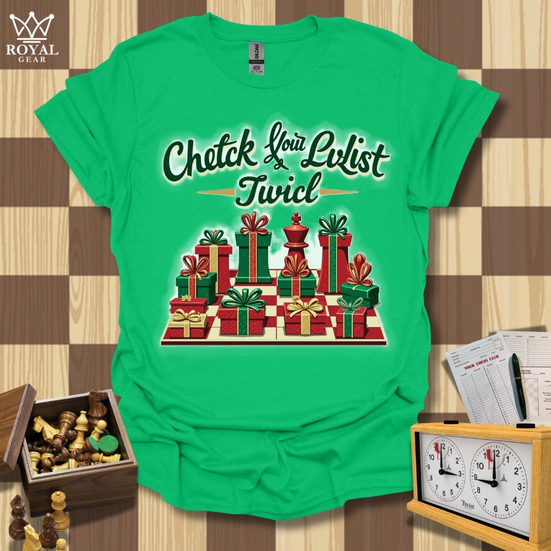 Check Your List Chess T-Shirt