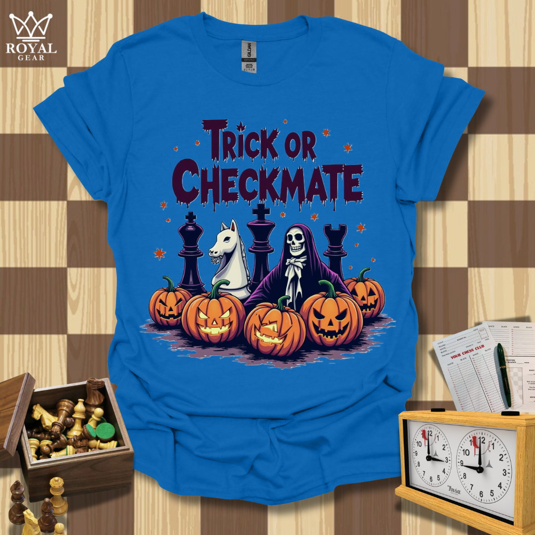 Checkered Horrors Chess T-Shirt